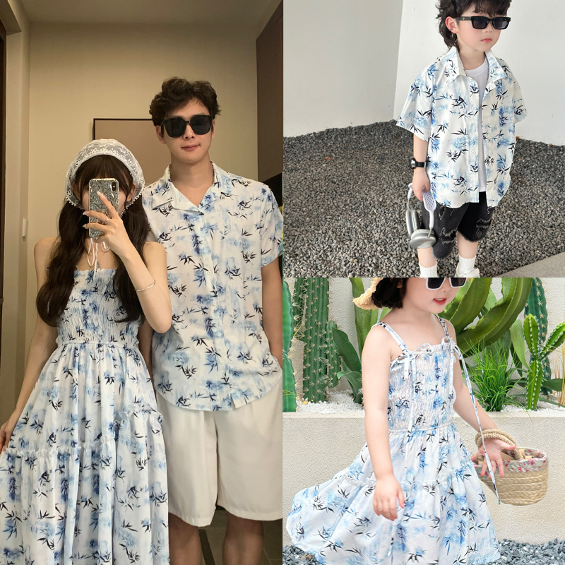 Resort Couple Look Parents and - Resort Shirt Floral ulasan dan harga