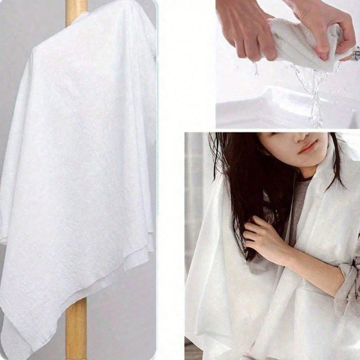 1pc  Large Compressed Towel Di - Beach Towel Large ulasan dan harga