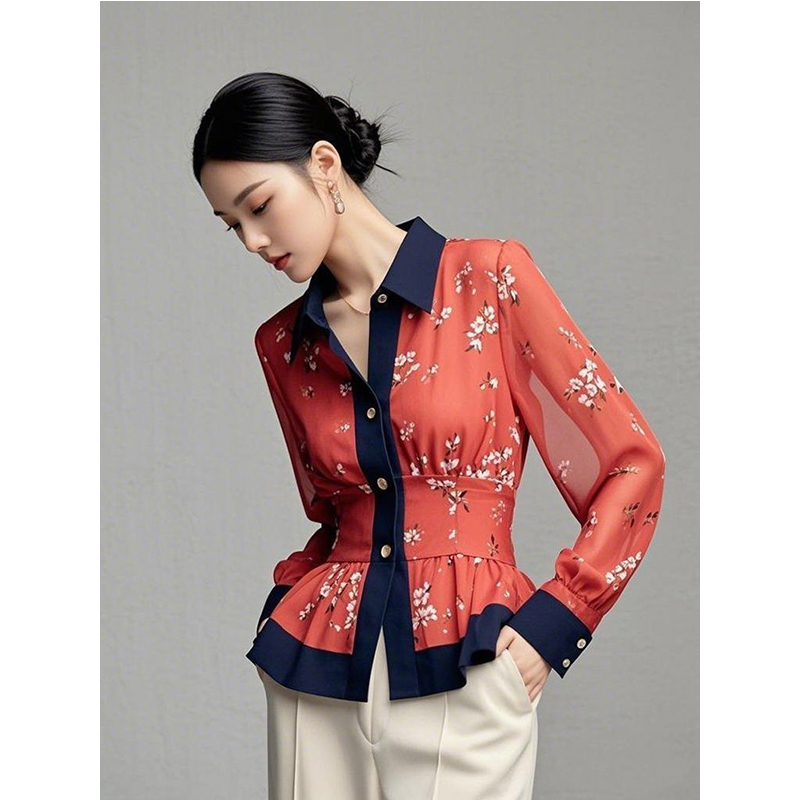 2025 Spring Autumn New Tempera - Shirt Camp Collar ulasan dan harga