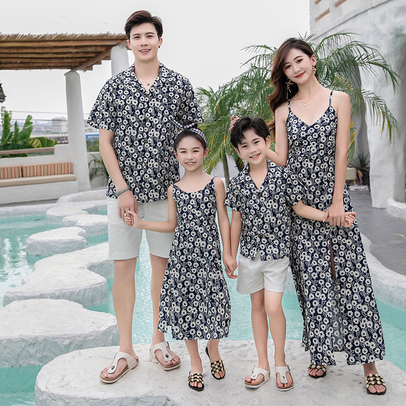 Family Matching Outfit Floral  - Resort Shirt Floral ulasan dan harga