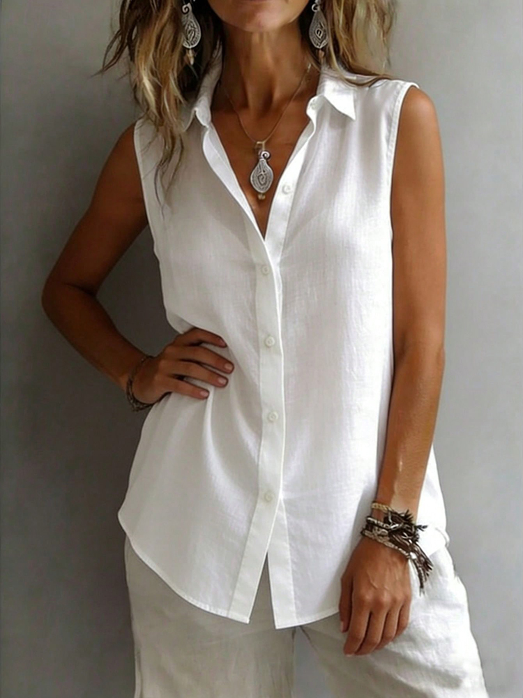 Fashionable and Elegant Sleeve - Shirt Camp Collar ulasan dan harga