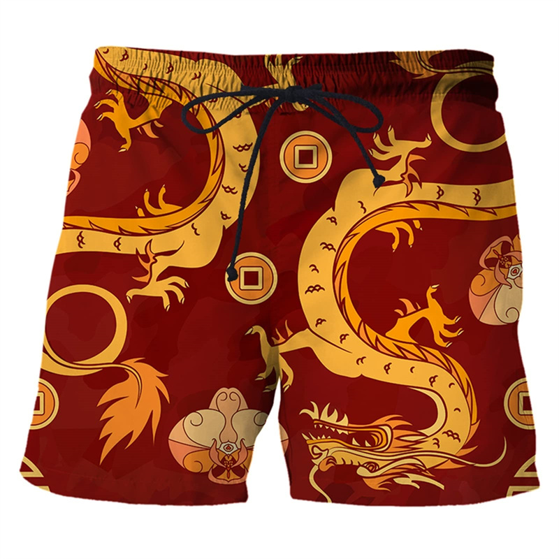 Chinese Dragon 3d Print Swim T - Trunks Board Surf ulasan dan harga